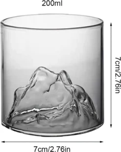 4 Stk/Set 200ml Mountain Whiskygläser Whiskey Glasses Set,für Scotch Und Whisky Liebhaber,Geschenk Für Männer, Vatertagsgeschenk -Optimal Weinglas Geschäft 15d7fa28d4daffebf6e965100b76f7a3