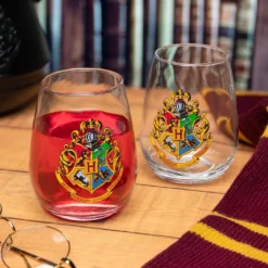 Paladone Harry Potter Gläser 2er Set Hogwarts Crest -Optimal Weinglas Geschäft 25e2f97fee316b3188d8fa870105baa3