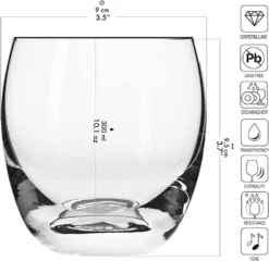 KROSNO Elite Whiskygläser, 6er-Set, 300 Ml -Optimal Weinglas Geschäft 3106479f4e5ac8fff7d2d872a7771a04