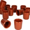 MamboCat 12er Ton Schnapsbecher 50 Ml Vollglasiert Shot-Glas Mediterran Unikat Handarbeit Tonbecher -Optimal Weinglas Geschäft 383ac228725a45f5f4d4672bb52724fb