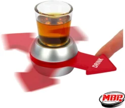 Shot Glas Spinner | Party-Spiel | Trinkspiel | Einschenken, Drehen, Trinken. Inklusive Shotglas Und Drehmechanismus -Optimal Weinglas Geschäft 62b3f478743e2b01cd83b371fad946b3
