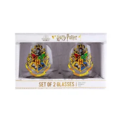 Paladone Harry Potter Gläser 2er Set Hogwarts Crest -Optimal Weinglas Geschäft 927f9aa0476dcd52e4597f2bdd9c77b6