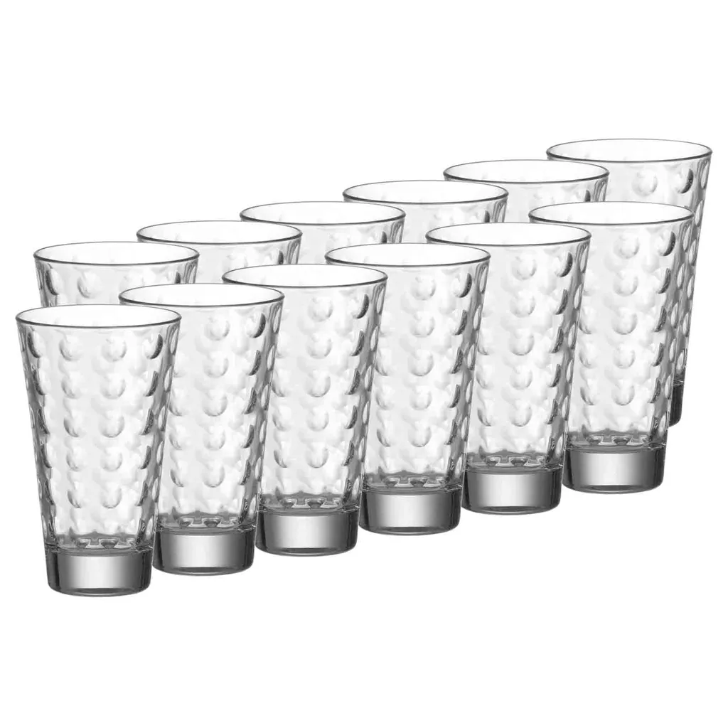 Leonardo OPTIC Trinkglas Groß 300 Ml 12er Set 3 Leonardo OPTIC Trinkglas Groß 300 Ml 12er Set