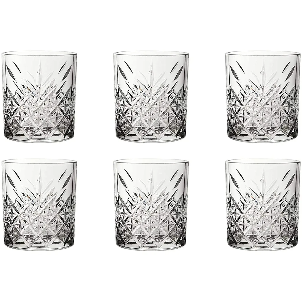 Pasabahce 52790 Whisky Glas Tumbler Timeless Im Kristall-Design, Höhe 9,6 Cm, 345 Ml, 4 Stück, Retro-Design 4 Pasabahce 52790 Whisky Glas Tumbler Timeless Im Kristall-Design, Höhe 9,6 Cm, 345 Ml, 4 Stück, Retro-Design – Bild 3