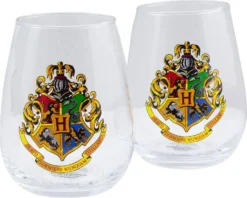 Paladone Harry Potter Gläser 2er Set Hogwarts Crest -Optimal Weinglas Geschäft b7f28428aa8f0d9e5263578291f9c0dc