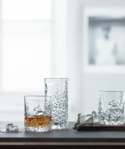 Nachtmann Whiskybecher Sculpture 365ml, Klar (4er Pack) -Optimal Weinglas Geschäft c57ab4af28a6685d761fb8385d692e3e