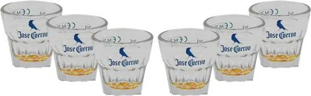 Jose Cuervo 6er Set Shotglas Schnapsglas Gläser Set