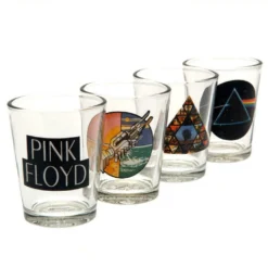 Pink Floyd - Schnapsgläser - 4er-Pack TA7478 (Einheitsgröße) (Transparent) -Optimal Weinglas Geschäft cc7ff03d867e5ba637b7f2cdfd51f84e