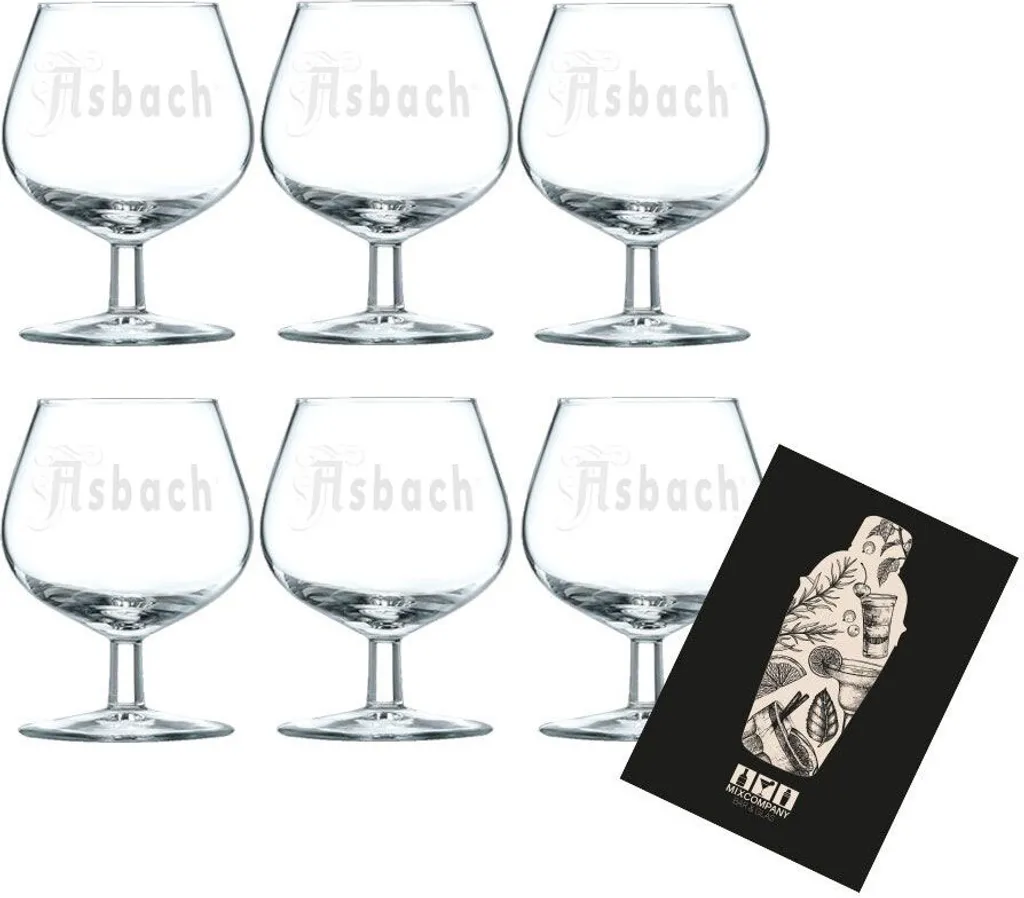 Asbach Schwenker Glas 6er Set Gläser