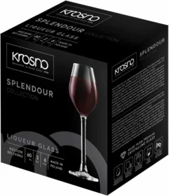 KROSNO Splendour Likörgläser, 6er-Set, 60 Ml -Optimal Weinglas Geschäft ecb1d7adb84f545c8b955a2b4dfb1e7c